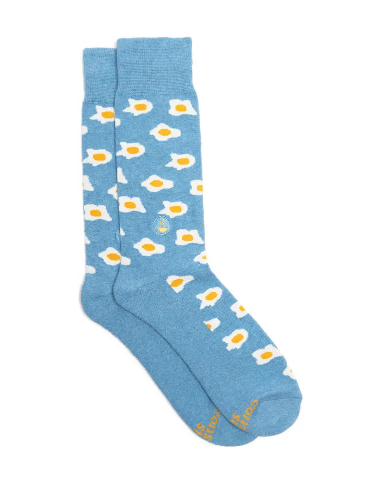 Socks That Provide Meals (Blue Eggs)