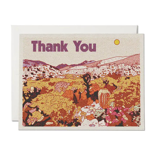 Desert Thank You Greeting Card