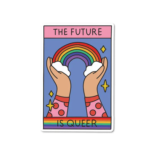 The Future Is Queer Pride Tarot Card Sticker