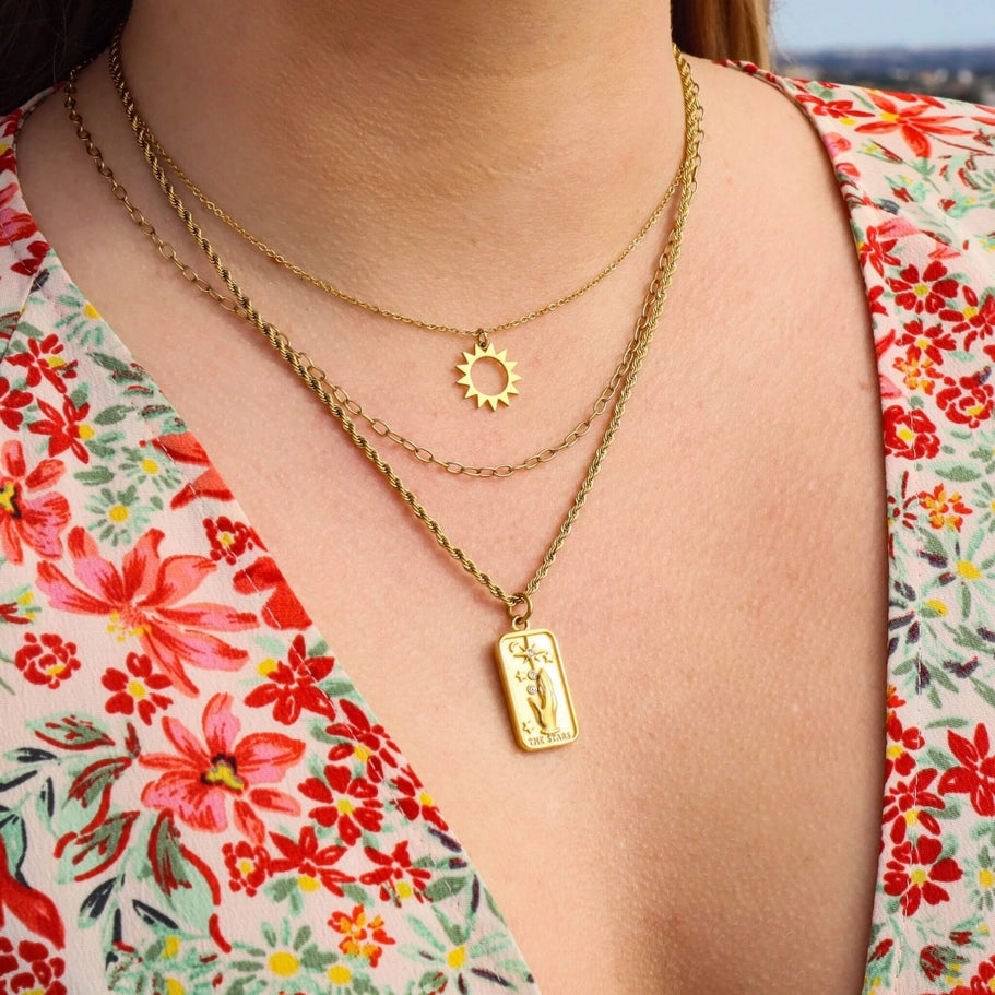 the Stars' Tarot Card Necklace - AJ&S