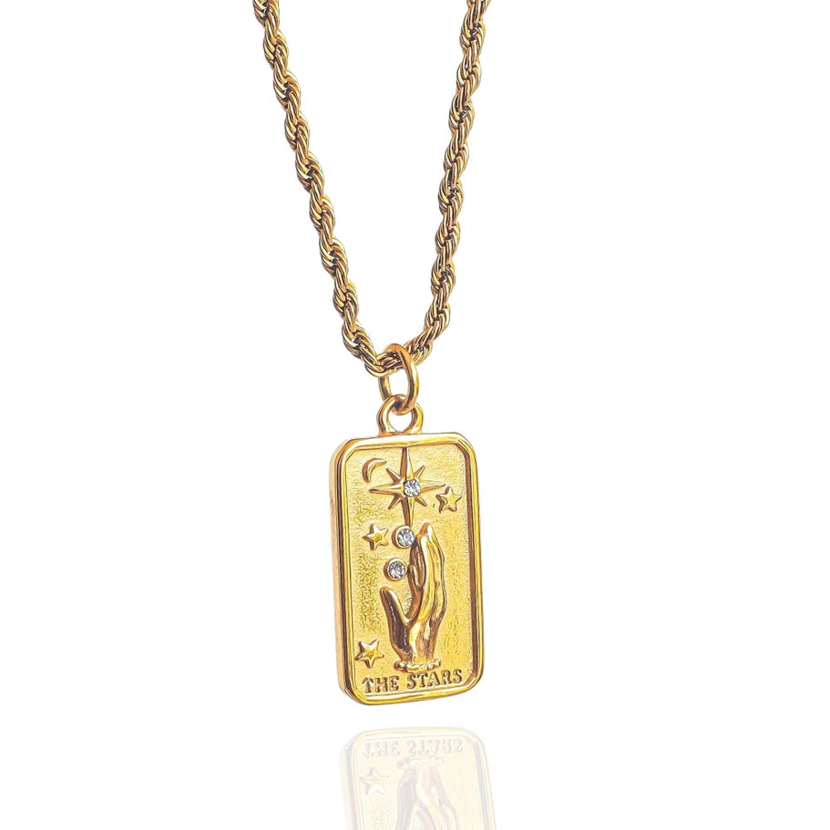 the Stars' Tarot Card Necklace - AJ&S