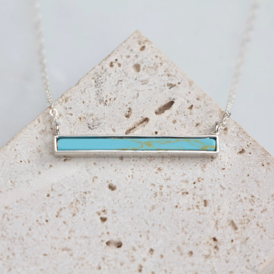 Turquoise Bar Necklace