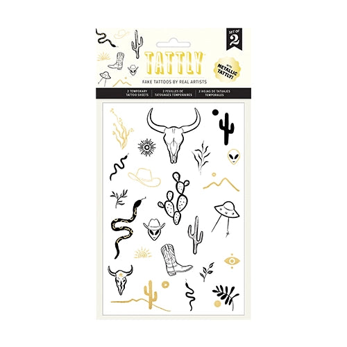 Wild West Tattoo Sheet