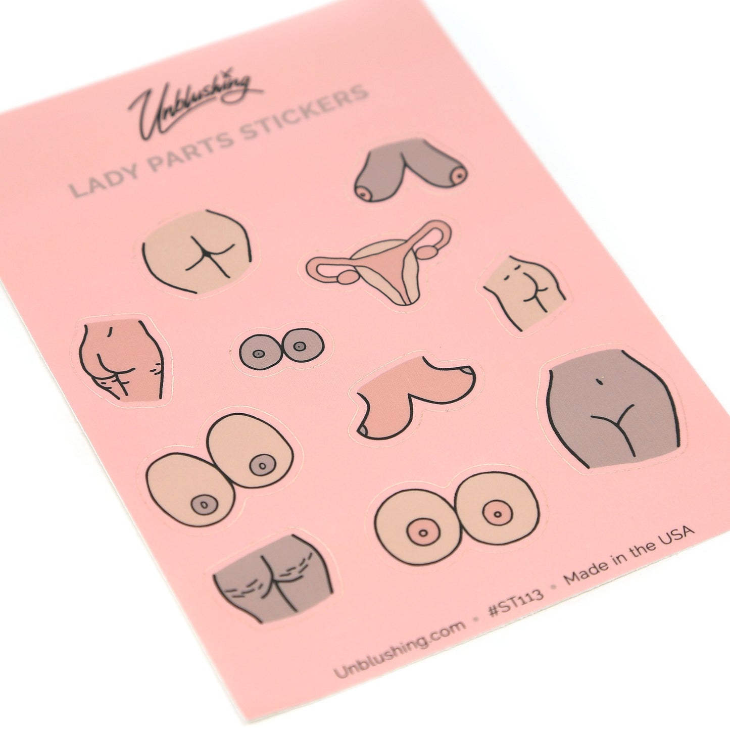 Lady Parts Sticker Sheet