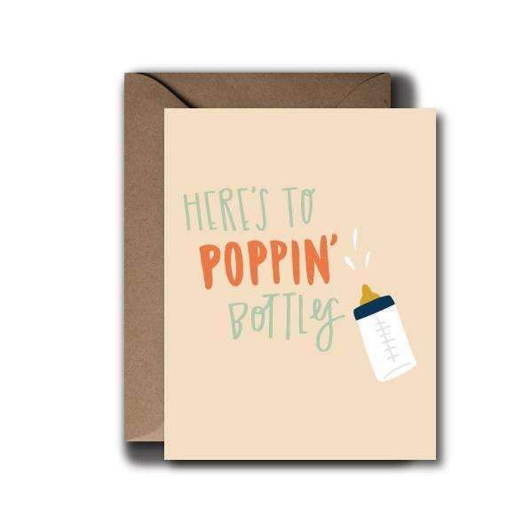 Poppin Bottles Baby Greeting Card