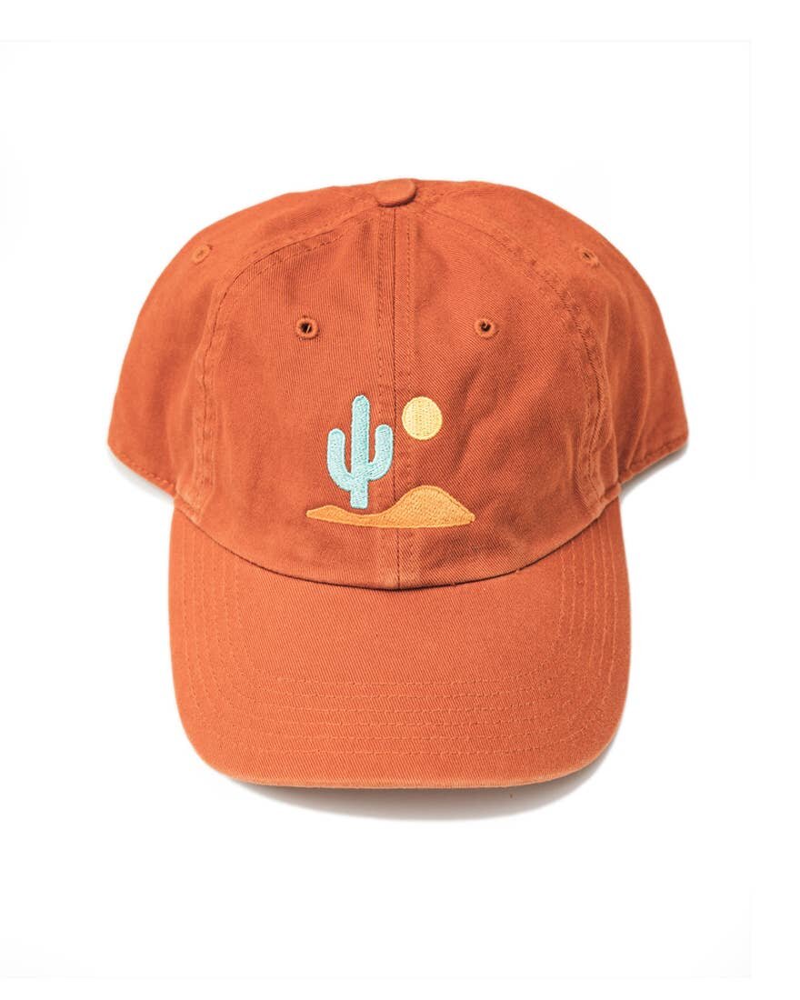 Lone Cactus Dad Hat in Burnt Orange