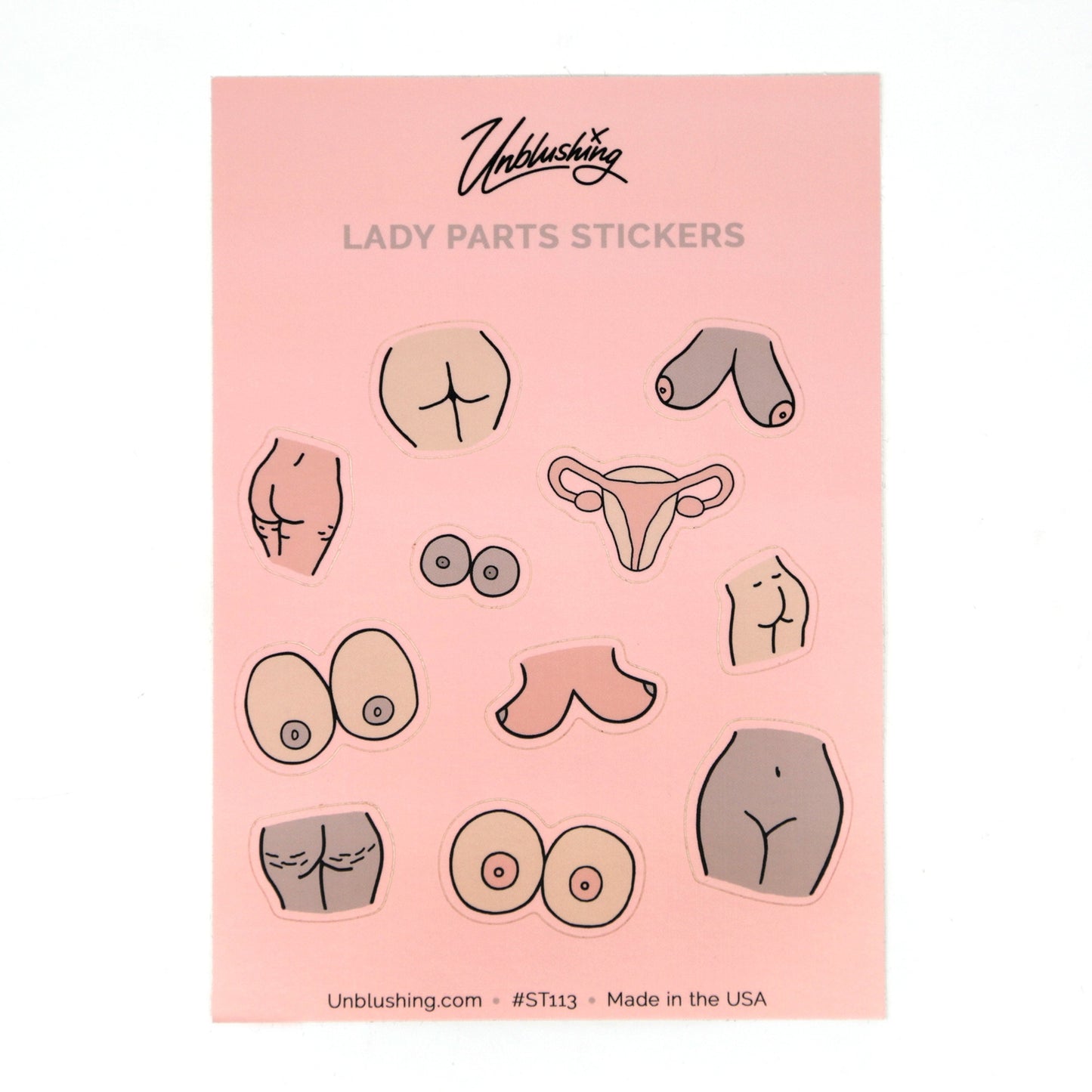 Lady Parts Sticker Sheet