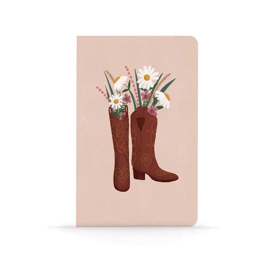 Boots and Flowers Classic Layflat Notebook