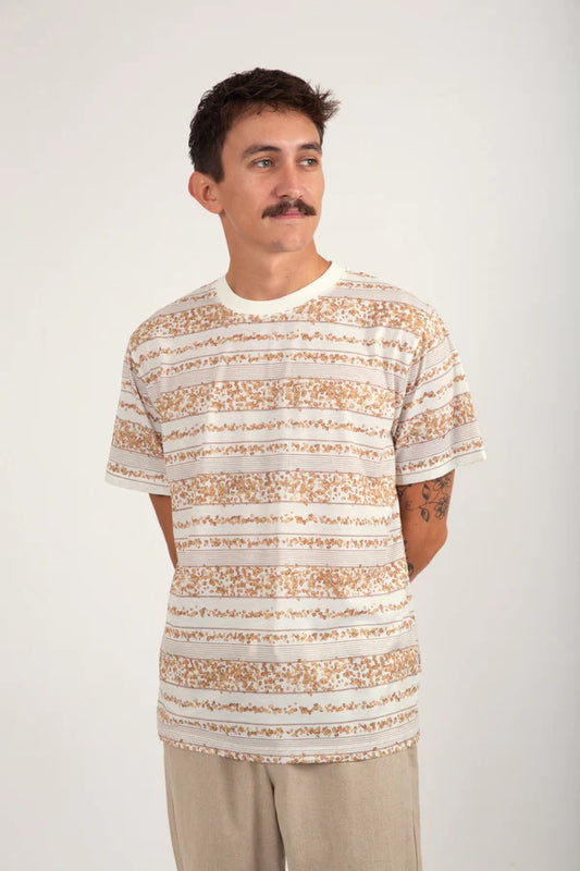 Isle Floral Vintage Stripe Ss T-Shirt