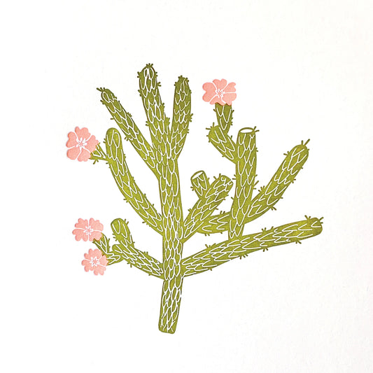 Cholla Cactus Print