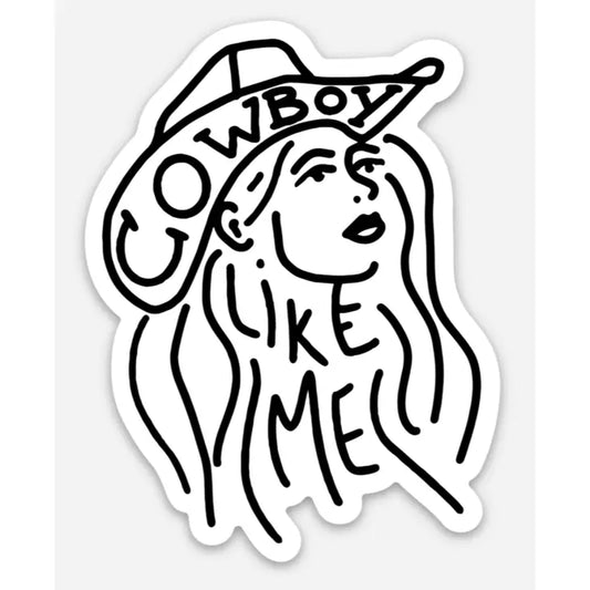 Cowboy Like Me Sticker