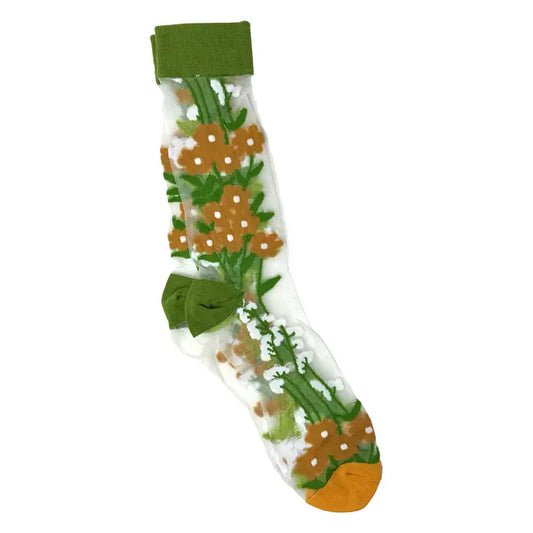 Floral & Fauna Mesh Socks