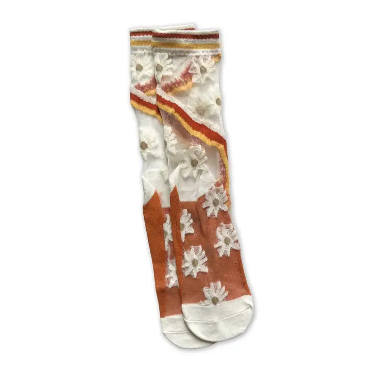 Floral & Fauna Mesh Socks