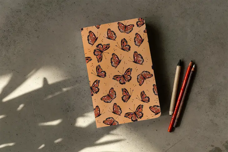 Flying Monarch Classic Layflat Notebook