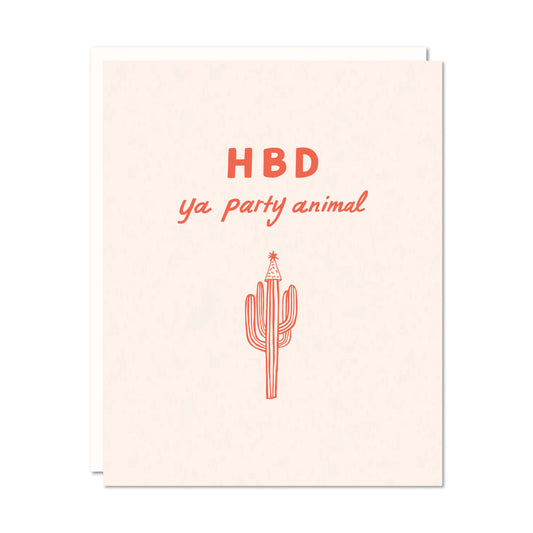 HBD Party Animal Greeting Card