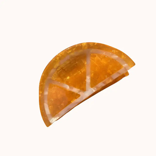 Orange Slice Claw Clip