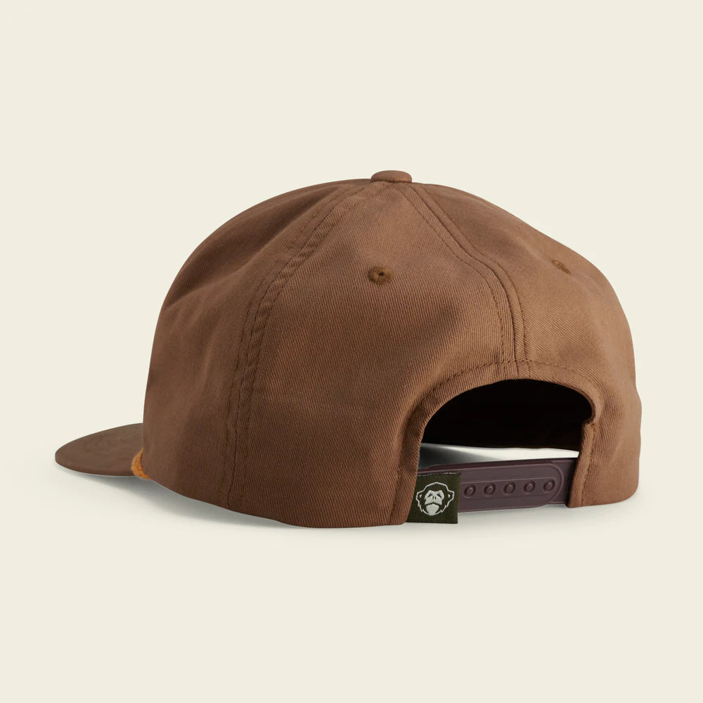Los Hermanos Badge Structured Snapback Hat - Cinder
