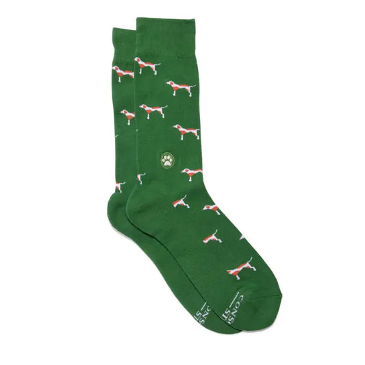 Socks That Save Dogs - Green