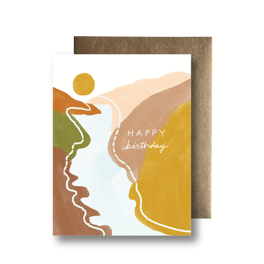 Sunny River Birthday Card