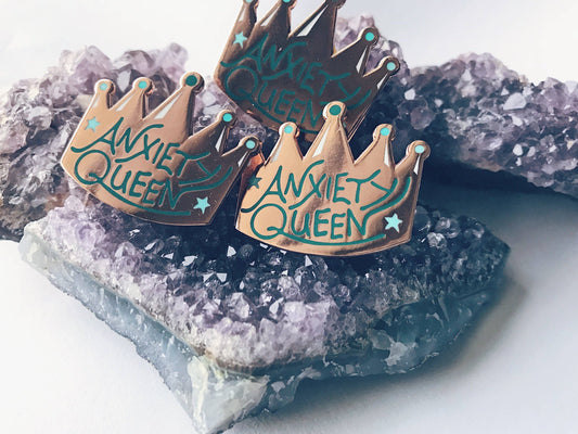 Anxiety Queen Enamel Pin