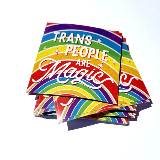 Trans People Are Magic sticker