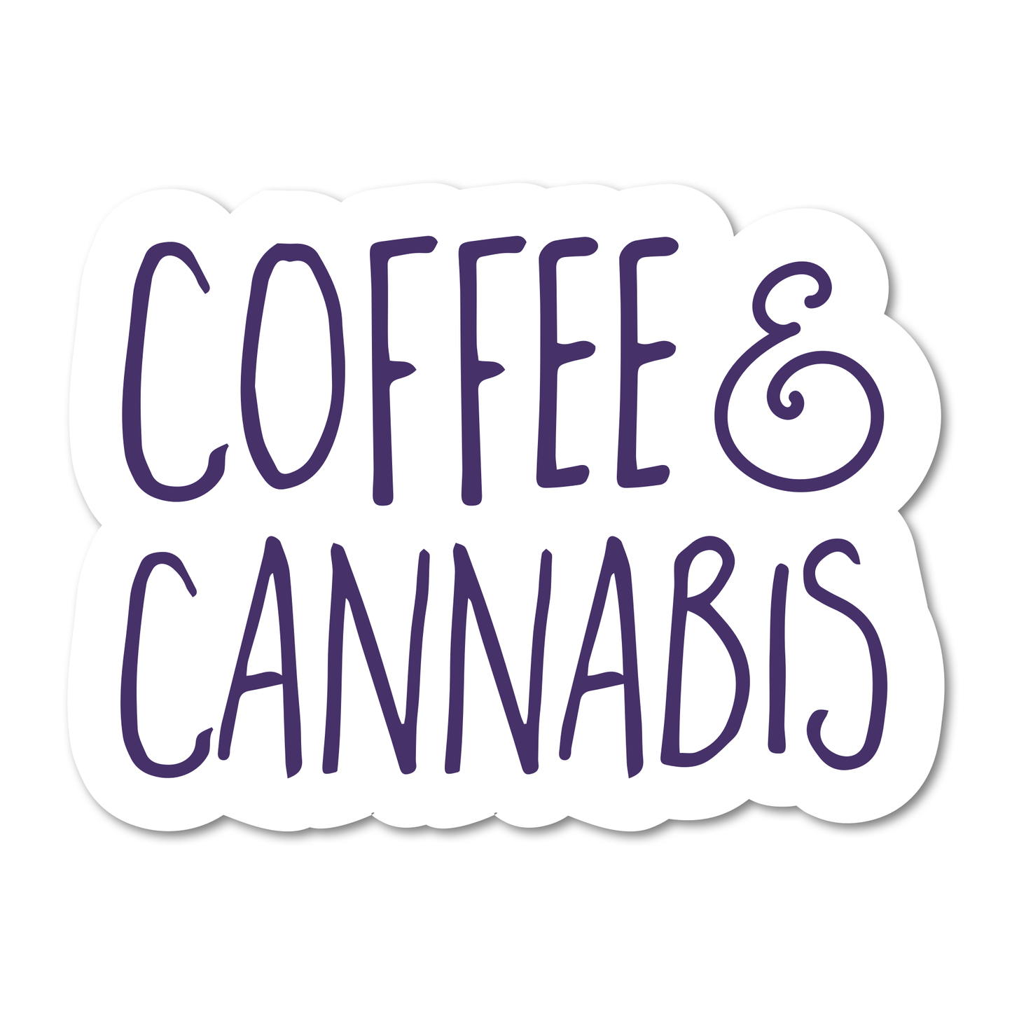 Coffee and Cannabis Sticker