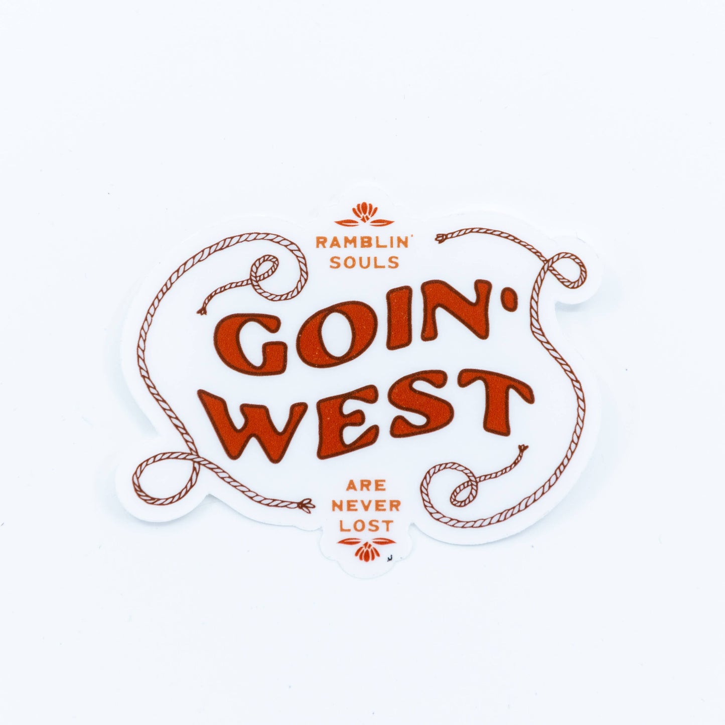 Goin' West Clear Sticker