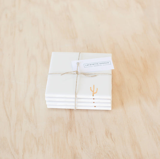 Gold Cactus Coasters