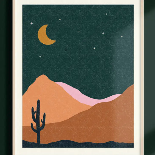 Desert Night Art Print
