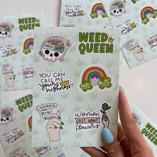 Weed Queen Sticker Sheet