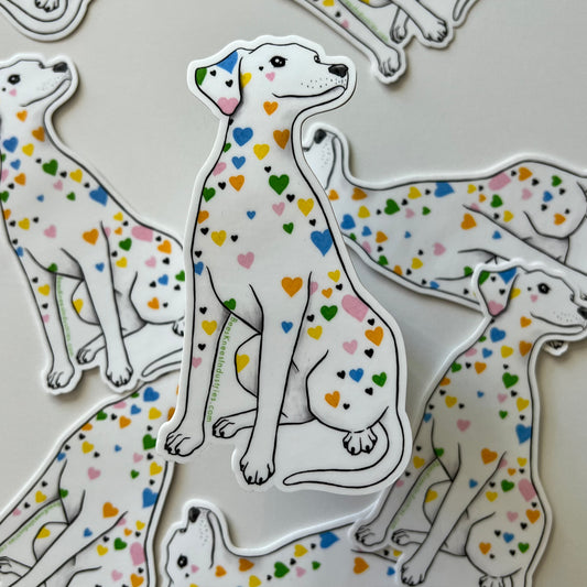 Sprinkle Dalmatian Vinyl Sticker