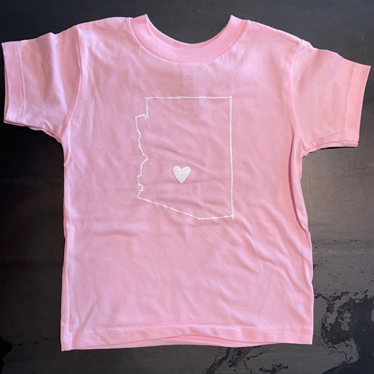 Arizona Love Toddler Tee - baby pink