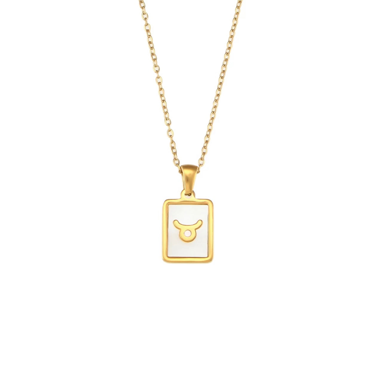 Shell Zodiac Pendant Necklace
