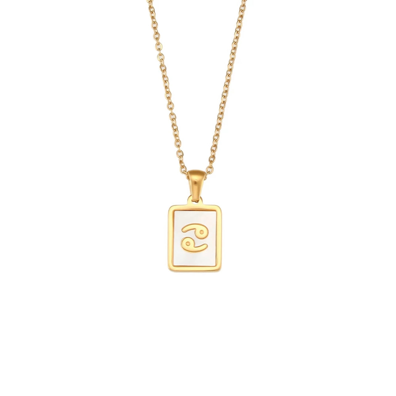 Shell Zodiac Pendant Necklace