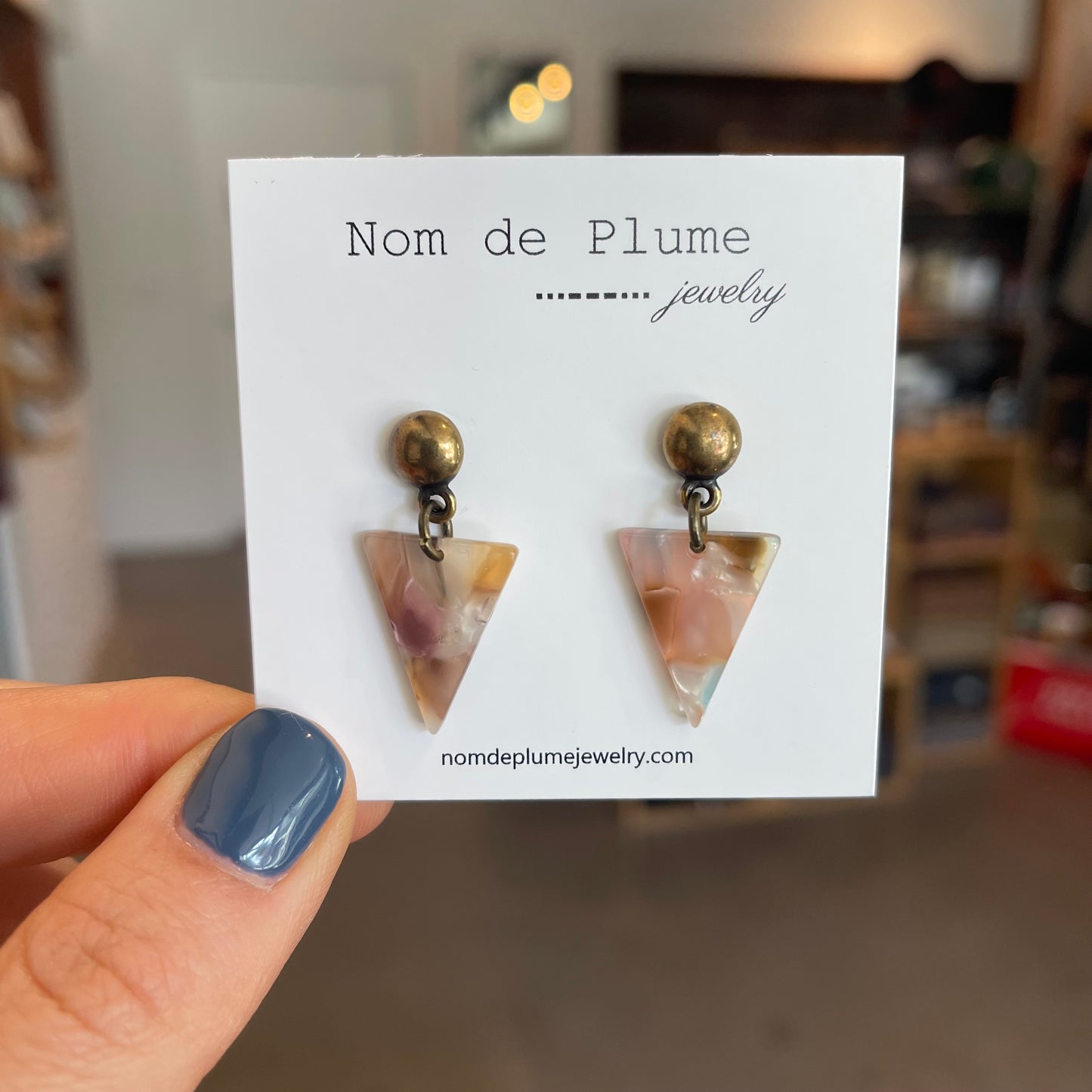 Modern Triangle Earrings