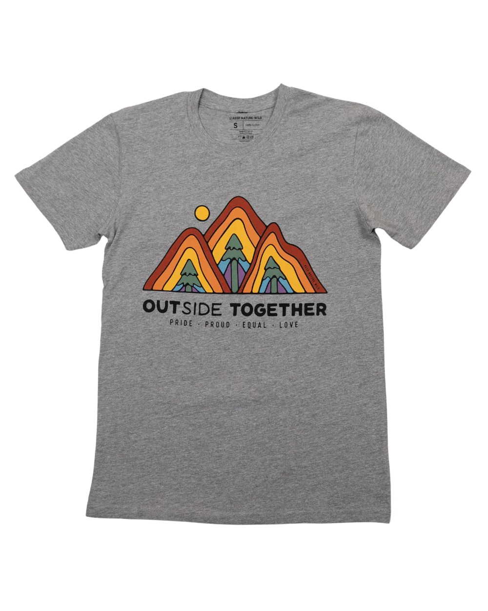 OUTside Together Unisex Tee - Grey