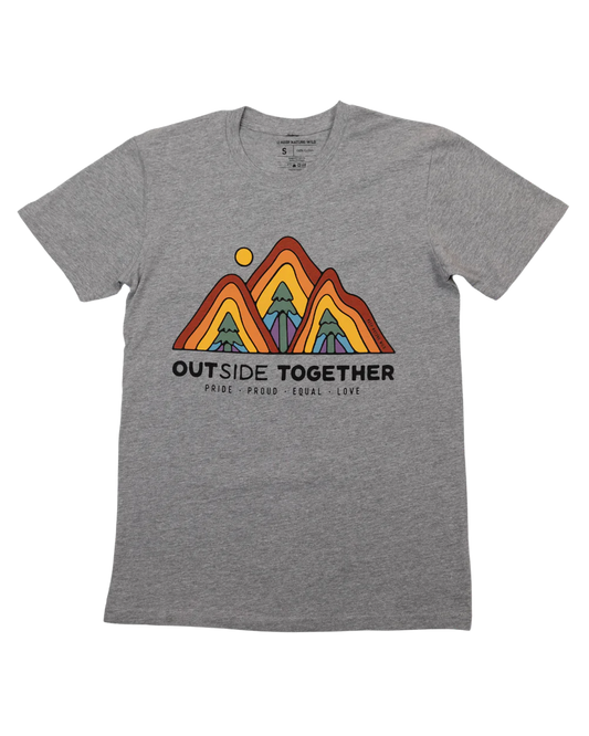 OUTside Together Unisex Tee - Grey