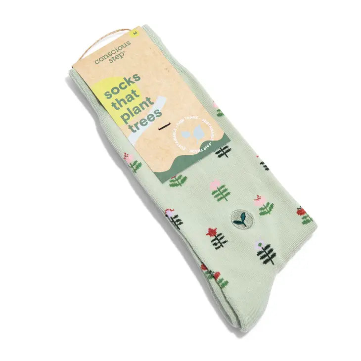 Socks That Plant Trees - Green Tulips