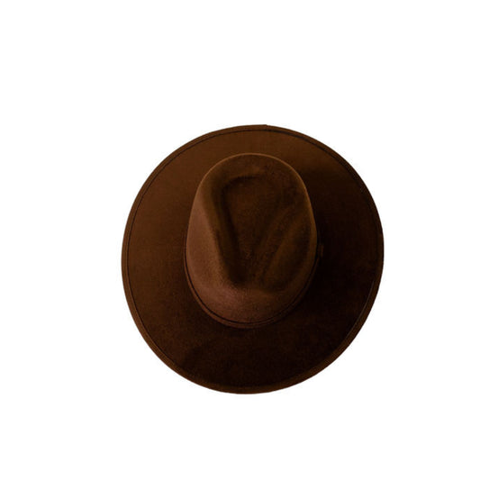 Vegan Suede Rancher Hat - Medium