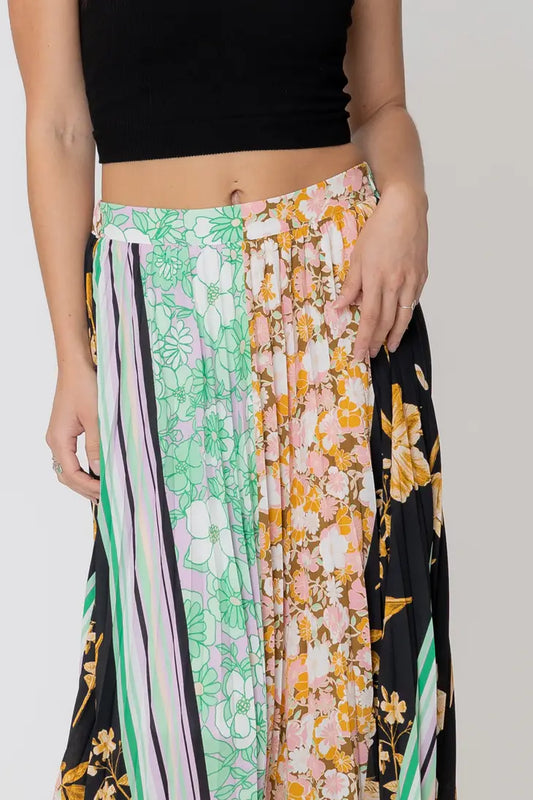 Roxy Floral Midi Skirt